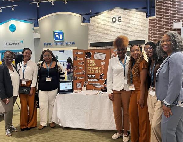 At the Innovators Showcase presented by Raymond James, SKL - Sun Kissed Ladies from Gibbs High School made an exceptional pitch and innovative idea for a natural sunblock for people of color.